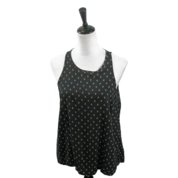 Gap Black/White Patterned Sleeveless Blouse Size Medium - Picture 1 of 6